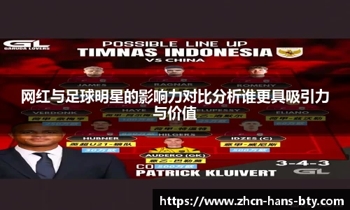 网红与足球明星的影响力对比分析谁更具吸引力与价值